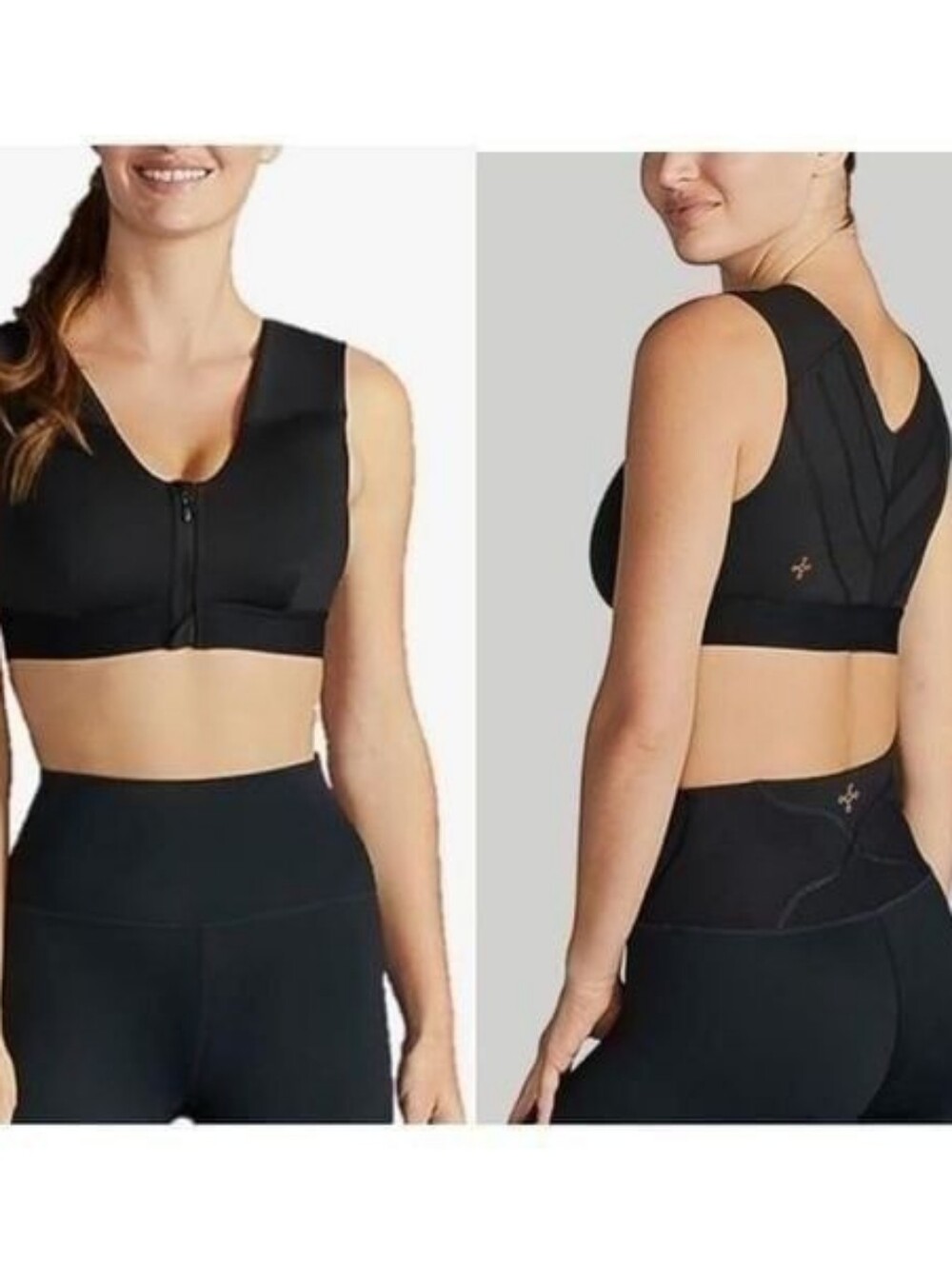 Tommie Copper Shoulder Support Bra With Zip Front